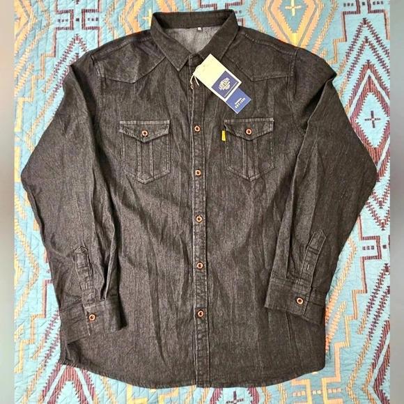 NWT‎ Aiopeson denim shirt. - Picture 1 of 7